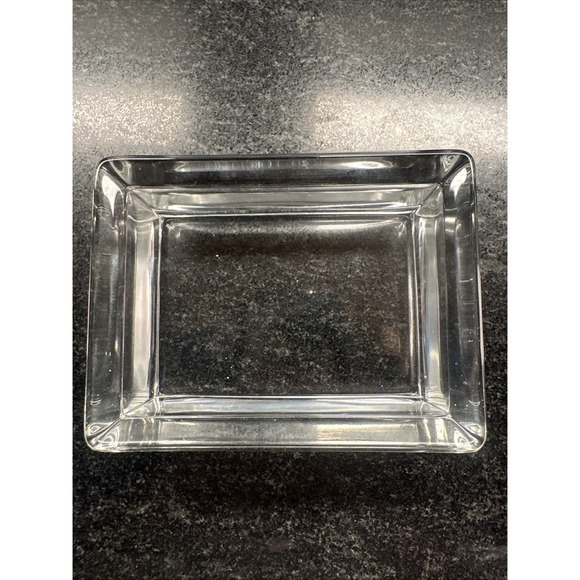 Vintage 1950's Cut Trinket Box Monogrammed Cigarette Box & 2 Cigarette Ash Trays - Picture 3 of 5